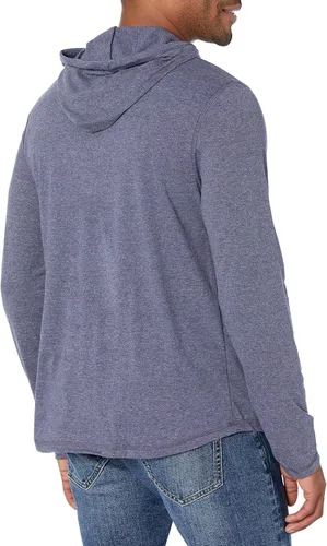 Vista 4 de Hanes Sudadera con capucha para hombre Originals Tri-Blend con cuello Henley