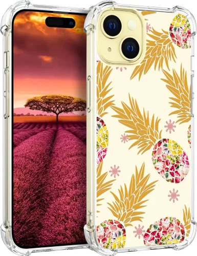 Vista 49 de Funda compatible con iPhone 15, bonita funda transparente para mujer, funda de silicona transparente para teléfono, color negro, tigre poderoso