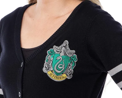 Vista 2 de Harry Potter Slytherin House Crest - Suéter de punto para mujer
