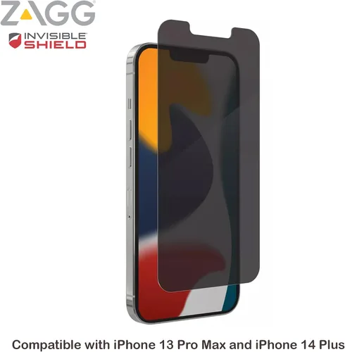 Vista 2 de ZAGG InvisibleShield - Protector de pantalla de privacidad de vidrio para iPhone 13 PRO MAX – 3X protección contra impactos y arañazos, vidrio