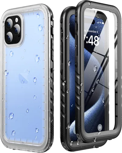 Vista 11 de SOKUSIN Funda Impermeable para iPhone 14 Pro Max - Funda Protectora de Cuerpo Completo con Protector de Pantalla y Cámara Incorporado, Resistente a