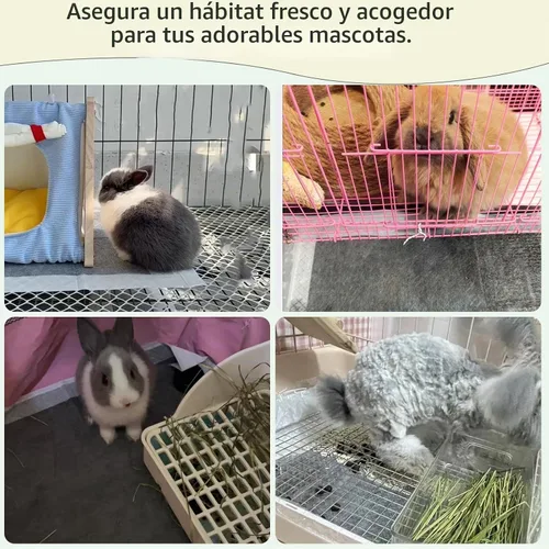 Vista 7 de 20 almohadillas para orina de conejo, pañales desechables de conejo de 18 x 13 pulgadas, almohadilla para orinal para mascotas Almohadillas
