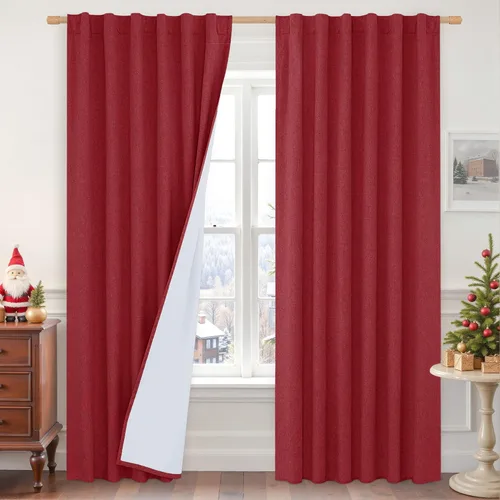Vista 65 de LAMIT Cortinas opacas cortas de lino de 30 pulgadas para ventanas de cocina sobre el fregadero, cortinas de café texturizadas de lino marfil