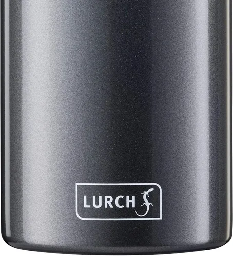 Vista 4 de Lurch Alemania Botella térmica para bebidas frías y calientes hecha de acero inoxidable de doble pared (antracita metálica, 16, oz. 0.5l)