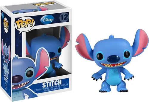 Vista 6 de POP Disney: Lilo & Stitch - Figura de vinilo Funko Serie 1 Stitch (incluye funda protectora de caja compatible)