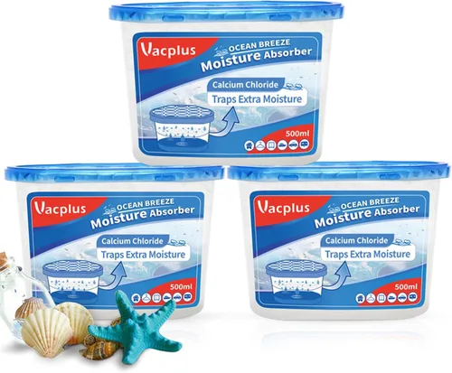 Vista 5 de Vacplus Absorbentes de humedad - Deshumidificadores para armario, cajas eficientes absorbentes de humedad que recogen el exceso de humedad