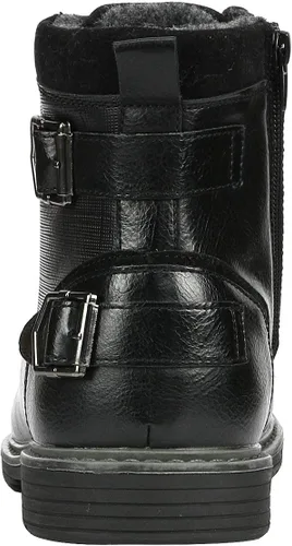 Vista 5 de Bruno Marc Botas de motocicleta para hombre, botas de vestir Oxford