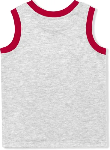 Vista 5 de Marvel Spider-Man - Camiseta sin mangas para niños pequeños, paquete de 2 unidades, color rojo y gris