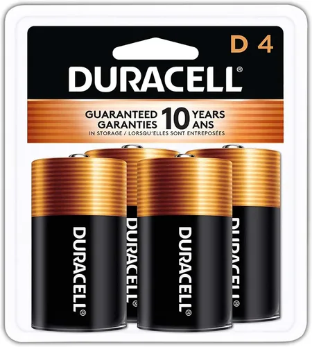 Vista 9 de DURACELL Coppertop D Baterías D con potencia de larga duración, batería alcalina multiusos para dispositivos domésticos y de oficina, 10
