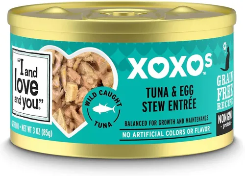 Vista 13 de I and love and you XOXOs - Alimento húmedo para gatos, pollo + paté de atún, sin granos, sin relleno, paquete de 24 latas de 3 onzas