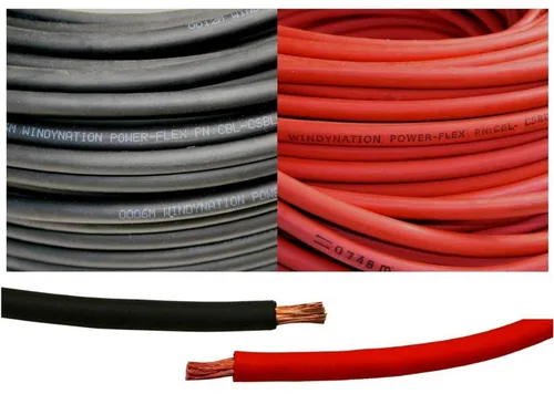 Vista 10 de WNI - Cable de cobre para soldar baterías calibre 1/0, 10 pies, color negro, 10 pies color rojo, AWG, ultra flexible, fabricado en los Estados