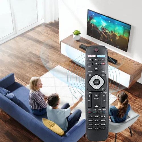 Vista 6 de NH500UP - Control remoto universal de repuesto compatible con Smart TV LCD LED 4K UHD Smart TV Philips