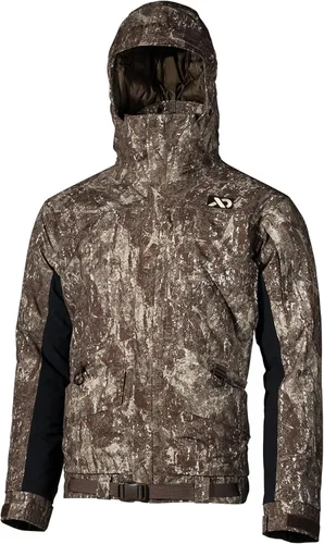 Vista 4 de First Lite Parka de refugio para hombre - Abrigo de caza de pato de camuflaje con aislamiento impermeable