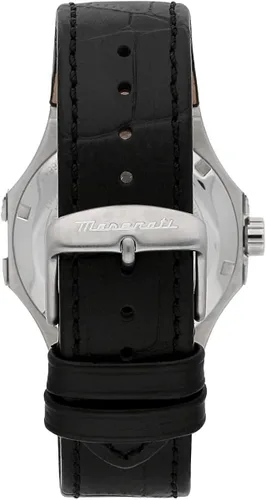 Vista 3 de MASERATI Reloj de cuarzo con pantalla analógica Potenza R8821108001 para hombre, Negro, Reloj automático