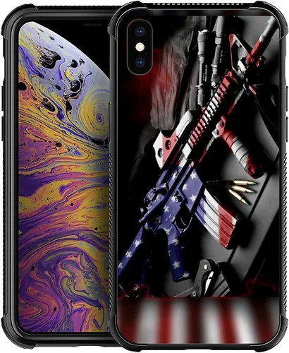 Vista 174 de Funda compatible con iPhone XR, diseño de elefantes africanos para niñas, diseño de patrón a prueba de golpes, antiarañazos, carcasa trasera