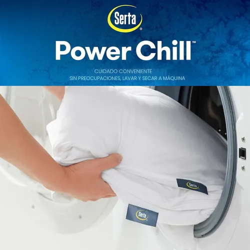 Vista 6 de Serta Power Chill - Protectores de almohada de enfriamiento, estándar/Queen