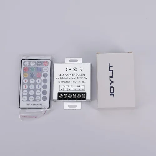 Vista 2 de JOYLIT 28 teclas LED RF RGB control remoto para RGB SMD 3528 5050 LED tira de luces LED controlador entrada DC12V 30A