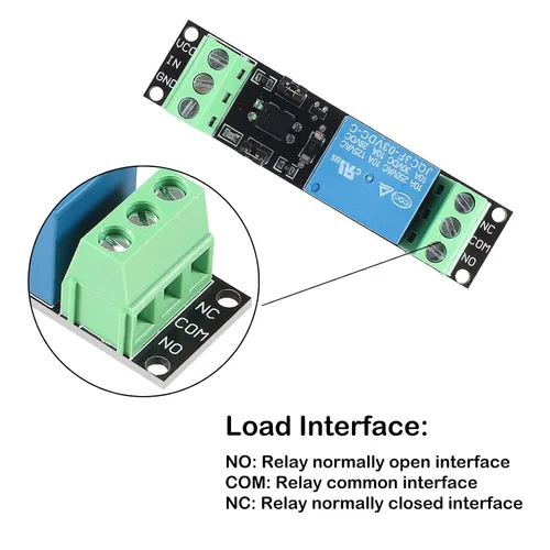 Vista 5 de 10 unids 1 canal DC 3V/3.3V relé módulo de interruptor de alimentación con optoacoplador módulo de relé aislado placa de control de unidad para IOT