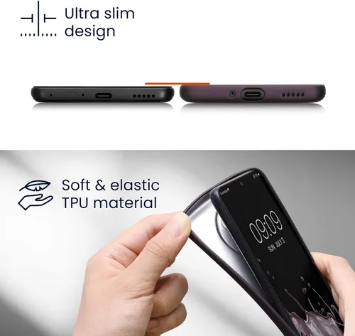 Vista 2 de kwmobile Funda para Xiaomi Redmi Note 12S - Cubierta trasera de TPU suave - con aspecto metálico - verde menta metálico