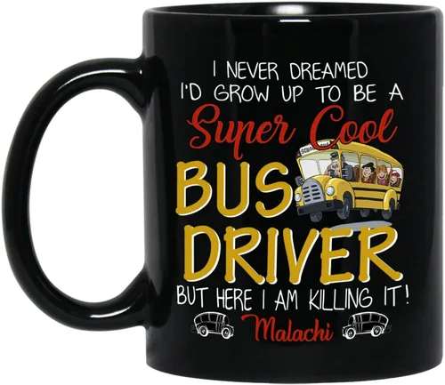 Vista 22 de A Truly Amazing Bus Driver Is Hard To Find, Difficult To Part With & Impossible To Forget Coffee Mug, Personalized Name School Bus Drivers Coffee