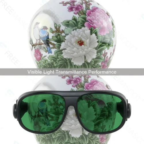 Vista 6 de FreeMascot OD 8+ 190nm-420nm/600nm-1100nm longitud de onda Violeta/Rojo/Infrarrojos Laser Gafas de seguridad