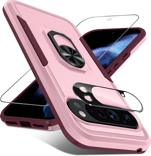 Vista 21 de Janmitta Funda para Google Pixel 8a con Protector de Pantalla + Protector de Lente de Cámara, Resistente a Prueba de Golpes de Servicio Pesado