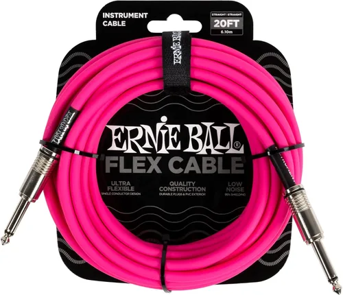 Vista 9 de Ernie Ball - Cable de instrumento flex recto/recto 10 pies - Negro (P06434)