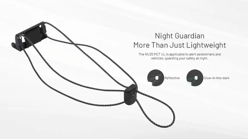Vista 6 de Nitecore NU25 MCT UL Linterna frontal ultraligera de 400 lúmenes, recargable USB-C para mochilero, camping y running