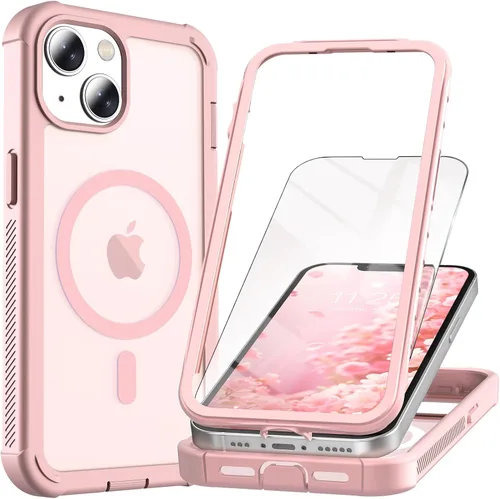 Vista 26 de Funda magnética para iPhone SE 3ª y 2ª [protector de pantalla] [compatible con MagSafe] [protección contra caídas de grado militar]