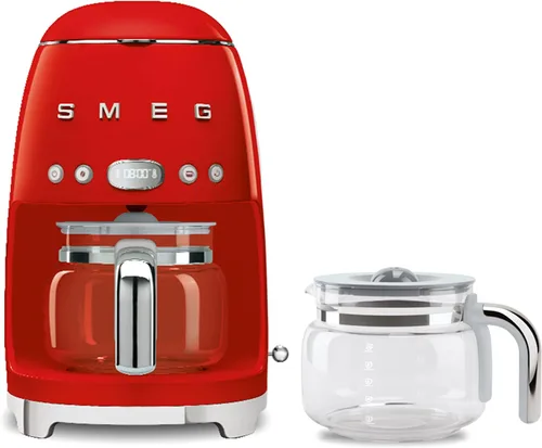 Vista 3 de Smeg Cafetera de goteo retro de los años 50 con jarra de vidrio extra (verde pastel)