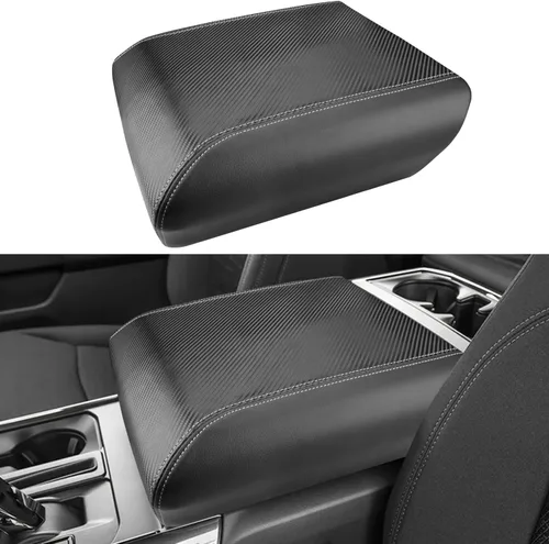 Vista 13 de INTGET Funda de consola central para Ford F150 Accesorios 2015-2020 2016 2017 2018 2019 Tapa central para reposabrazos de asiento de automóvil