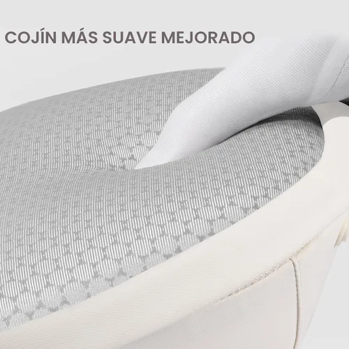 Vista 5 de Portabebés Bebamour con asiento de cadera, malla transpirable para todas las posiciones en el asiento de cadera y portabebés de 0 a 36 meses