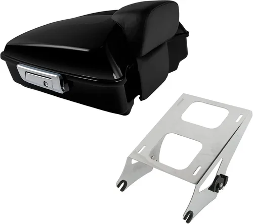 Vista 14 de XMT-MOTO Tronco picado para Harley Touring Road King 14-Up azul eléctrico