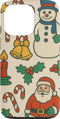Vista 10 de Patrón retro de los años 90, decoración nostálgica de vacaciones para iPhone 16