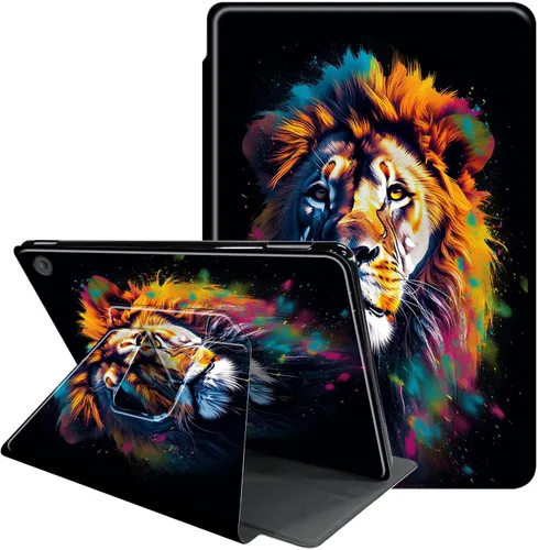 Vista 12 de Funda para Samsung Galaxy Tab A8 de 10.5 pulgadas 2022-360 grados giratoria multiángulo de visión protectora con apagado y encendido automático