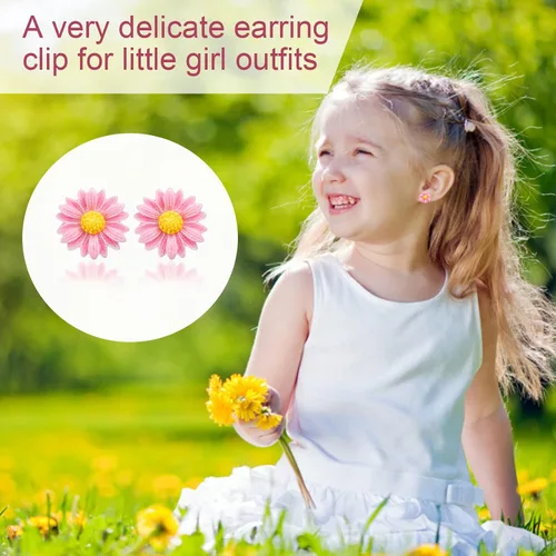 Vista 2 de Kids Clip On Earrings for Girls 2532 Pairs Hypoallergenic Clips Earrings for Girls Toy Earrings Princess Play Jewelry Party Favor