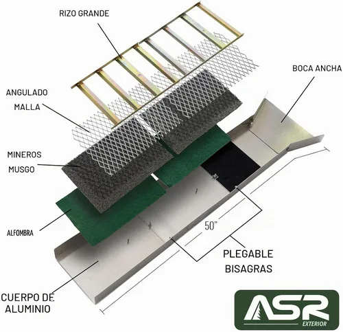 Vista 5 de ASR Outdoor Caja de Esclusa de Oro Plegable de Aluminio de 50" Equipo de Prospección