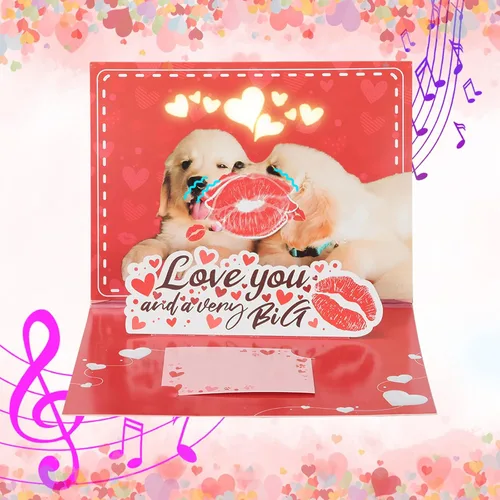 Vista 8 de Tarjeta de Cumpleaños Musical 3D, Vela de Luz LED Soplable, Tarjetas de 3D de Cumpleaños Emergentes con Números DIY 0-9, Vela de Luz LED Soplable