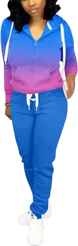 Vista 3 de Nimsruc Two Piece Outfits For Women Casual Tracksuit