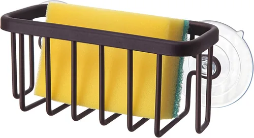 Vista 7 de SunnyPoint NeverRust - Organizador para fregadero de cocina y baño para esponjas, fregadores, jabón, 6 x 2.5 x 2.65 pulgadas, con soporte adhesivo