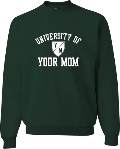 Vista 60 de Go All Out University of Your Mom - Sudadera con cuello redondo para hombre