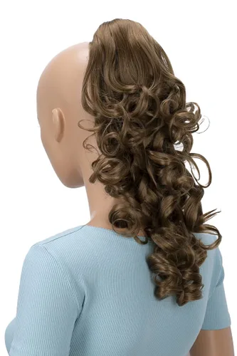 Vista 24 de CAISHA Extensión de clip de cola de caballo de 16 "voluminoso ondulado marrón ceniza H214