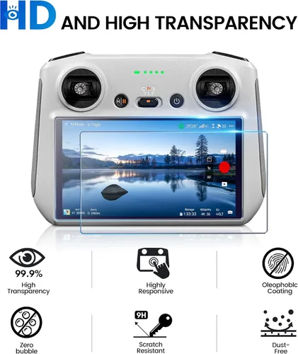Vista 2 de STARTRC Mini 5/4 Pro HD Película protectora de pantalla de vidrio templado para DJI Mini 5 pro/Neo 2Mini 4 pro/Mini 3/Air 3S/Avata 2 RC/RC 2