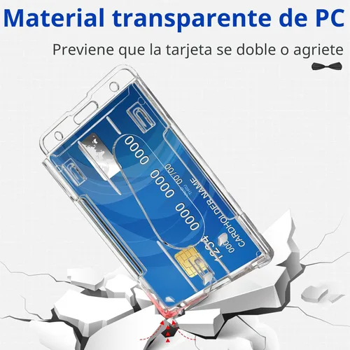 Vista 3 de Teskyer Paquete de 2 soportes retráctiles, carrete de tarjetas de identificación resistente con capacidad de carga de 6.7 onzas, soportes rígidos
