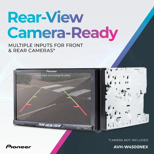 Vista 7 de Pioneer AVH-W4500NEX Pantalla táctil capacitiva de 7 pulgadas, doble DIN, inalámbrico y con cable Apple CarPlay y Android Auto, Bluetooth, CD/DVD