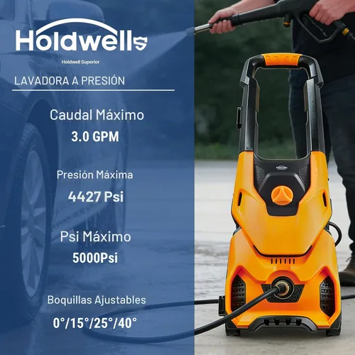 Vista 2 de HoldwellS 2026 Nueva lavadora P*ressure 5000 Max PSI, manguera de 33 pies