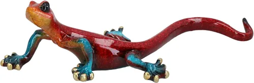 Vista 5 de AB Tools Blue Gecko Lizard Resina Cobertizo de pared Escultura Decoración Estatua Pequeña Casa Ornamento