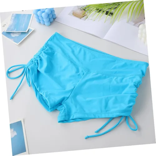 Vista 6 de Kisangel 2pcs Pants High Waisted Swim Bottoms for Women Ladies Swimsuit Swim Suits for Boys Bikini Shorts