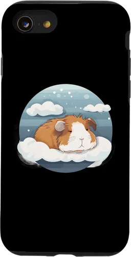 Vista 13 de iPhone 15 Cute sleeping Guinea pig for a Guinea pig lover breeder Case