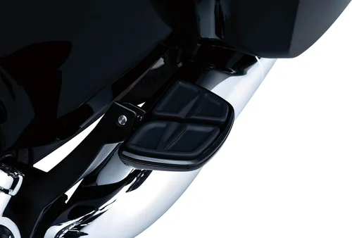 Vista 5 de Kuryakyn 7613 - Accesorio para motocicleta: Pisos de tablero mini cinético sin adaptadores, negro brillante, 1 par Cromo